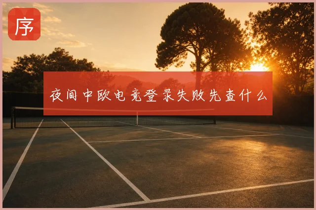 夜间中欧电竞登录失败先查什么